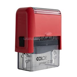 COLOP Bélyegző C30 piros átlátszó ház/kék párna COLOP_62551 small