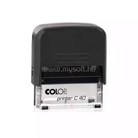 COLOP Bélyegző C40 átlátszó fekete ház/natúr párna COLOP_57347 small
