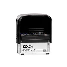 COLOP Bélyegző C40 fekete átlátszó ház/fekete párna COLOP_58397 small