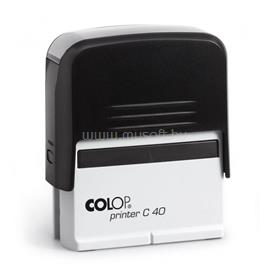COLOP Bélyegző C40 fekete ház/fekete párna COLOP_CO01374001 small