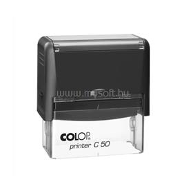 COLOP Bélyegző C50 átlátszó fekete ház/natúr párna COLOP_57348 small