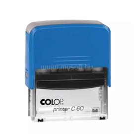 COLOP Bélyegző C60 Printer átlátszó kék ház/fekete párna COLOP_50005 small