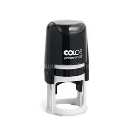 COLOP Bélyegző R30 Printer fekete ház/ kék párna kör lenyomat COLOP_57531 small