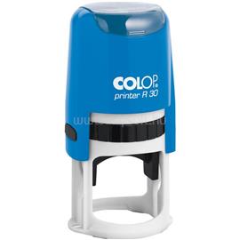 COLOP Bélyegző R30 Printer kék ház/natúr párna kör lenyomat COLOP_CO01033003 small