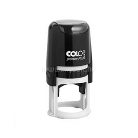 COLOP Bélyegző R40 Printer fekete ház/natúr párna kör lenyomat COLOP_CO01034000 small