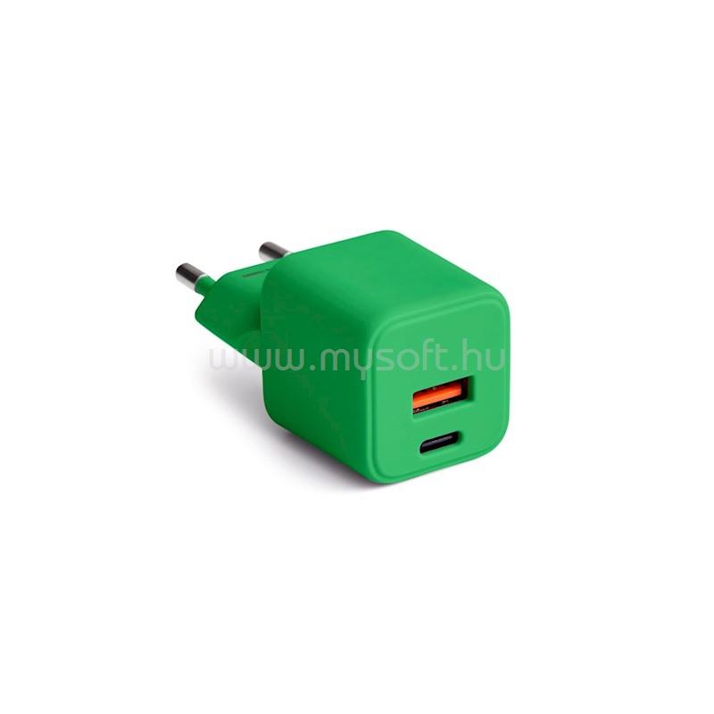 COLORUM TÖLTŐ USB-A + USB-C 30W (ZÖLD)