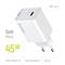 COLORWAY AC töltő GaN Mini CW-CHS057PD-WT 45W PD port PPS USB-C fehér CW-CHS057PD-WT small