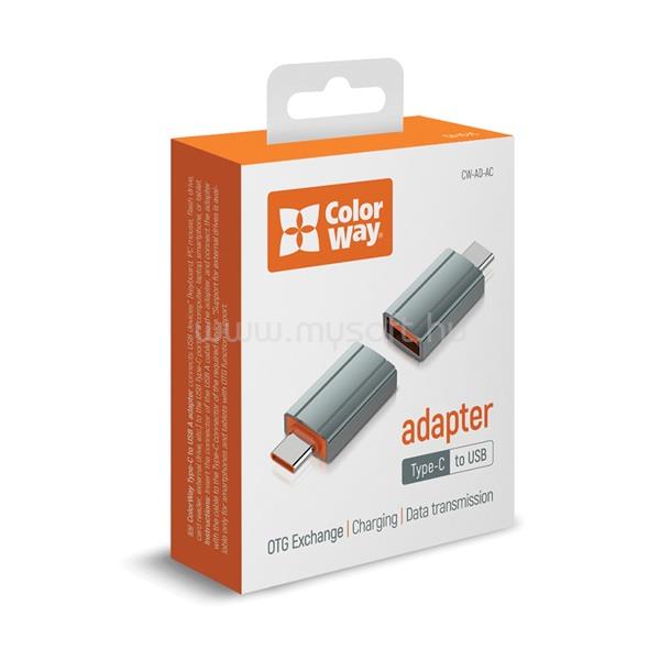 COLORWAY Adapter, USB-A toType-C CW-AD-AC large