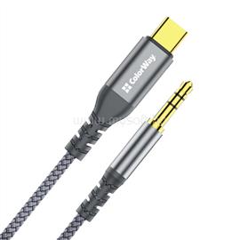 COLORWAY Adapter USB-C - 3.5 mm Mini-Jack, 1.2 m, Szürke (CW-CBPDJ071-G) CW-CBPDJ071-G small