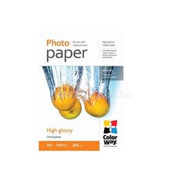 COLORWAY Fotópapír, magasfényű (high glossy), 200 g/m2, A4, 100 lap PG200100A4 small