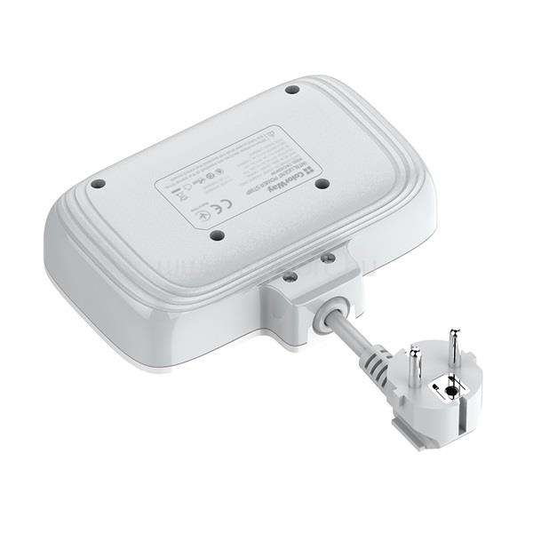COLORWAY CW-CHE24PDW hálózati elosztó 2 dugalj, 3xUSB-A, 1xUSB-C 2m (fekete)