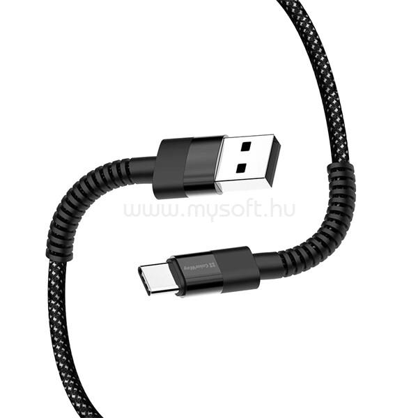 COLORWAY Kábel, Type-C (nylon - long head) 2.4A 1m black (CW-CBUC063-BK) CW-CBUC063-BK large