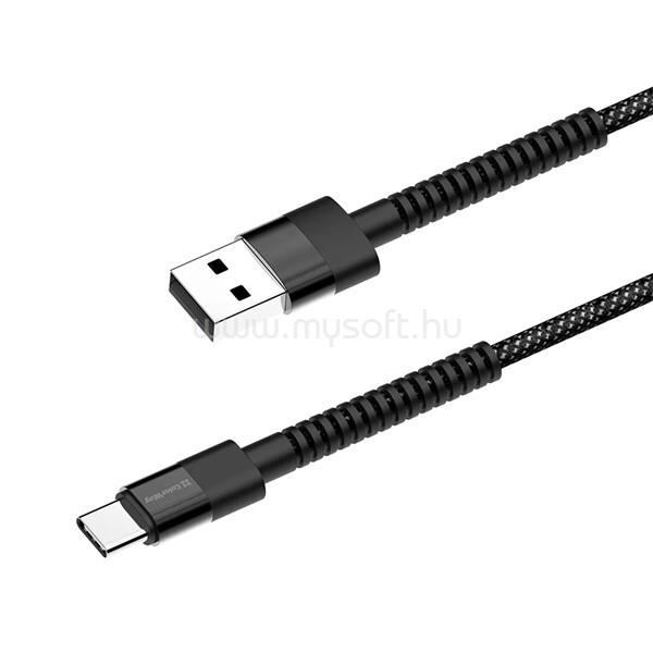 COLORWAY Kábel, Type-C (nylon - long head) 2.4A 1m black (CW-CBUC063-BK) CW-CBUC063-BK large