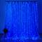 COLORWAY LED szalag, LED garland curtain (curtain) 3x3m 300LED 220V blue color CW-GW-300L33VBL small