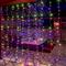 COLORWAY LED szalag, LED garland curtain (curtain) 3x3m 300LED 220V multi-colored CW-GW-300L33VMC small