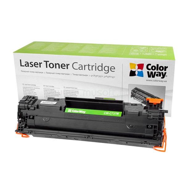 COLORWAY Utángyártott Toner CW-C737M, 2400 oldal, Fekete - Canon:737