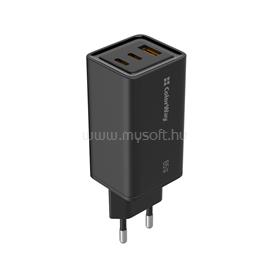 COLORWAY USB töltő adapter, GaN3 Pro Power Delivery (USB-A + 2 USB TYPE-C) (65W) fekete (CW-CHS039PD-BK) CW-CHS039PD-BK small