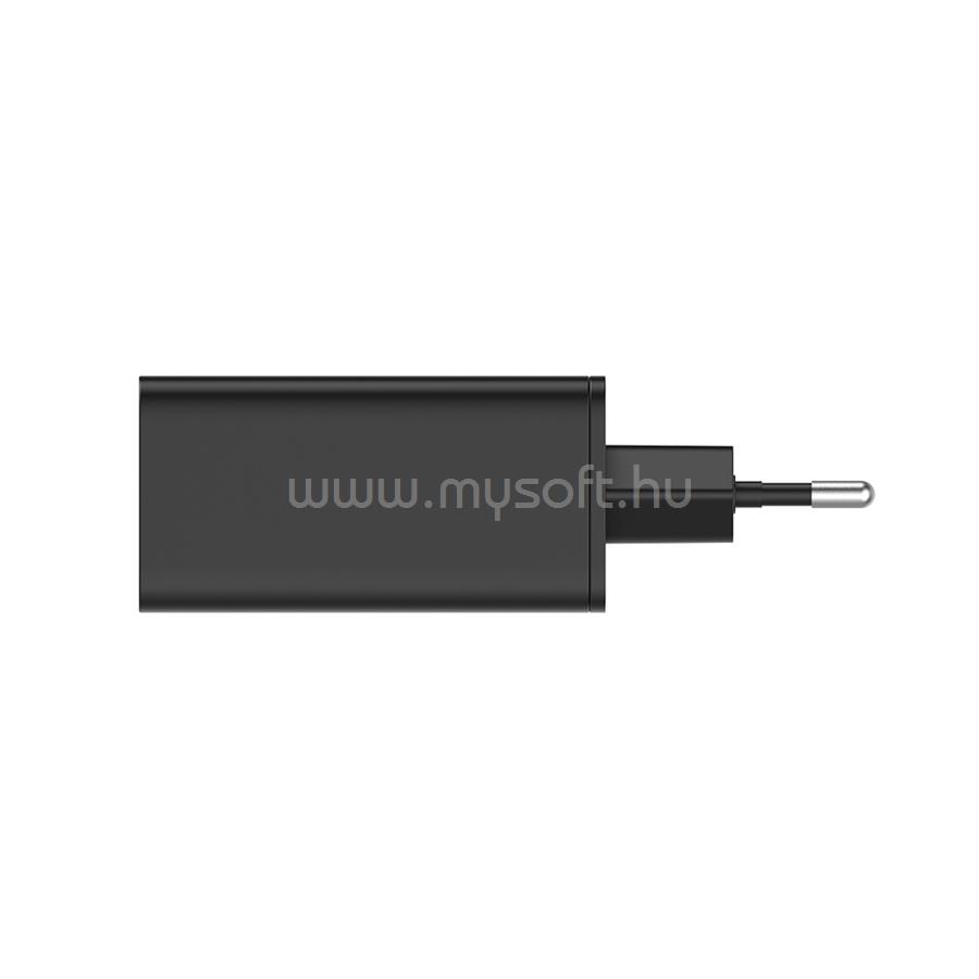 COLORWAY USB töltő adapter, GaN3 Pro Power Delivery (USB-A + 2 USB TYPE-C) (65W) fekete (CW-CHS039PD-BK) CW-CHS039PD-BK large