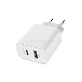 COLORWAY USB töltő adapter, Power Delivery Port PPS USB (Type-C PD + USB QC3.0) (30W) white (CW-CHS037PD-WT) CW-CHS037PD-WT small