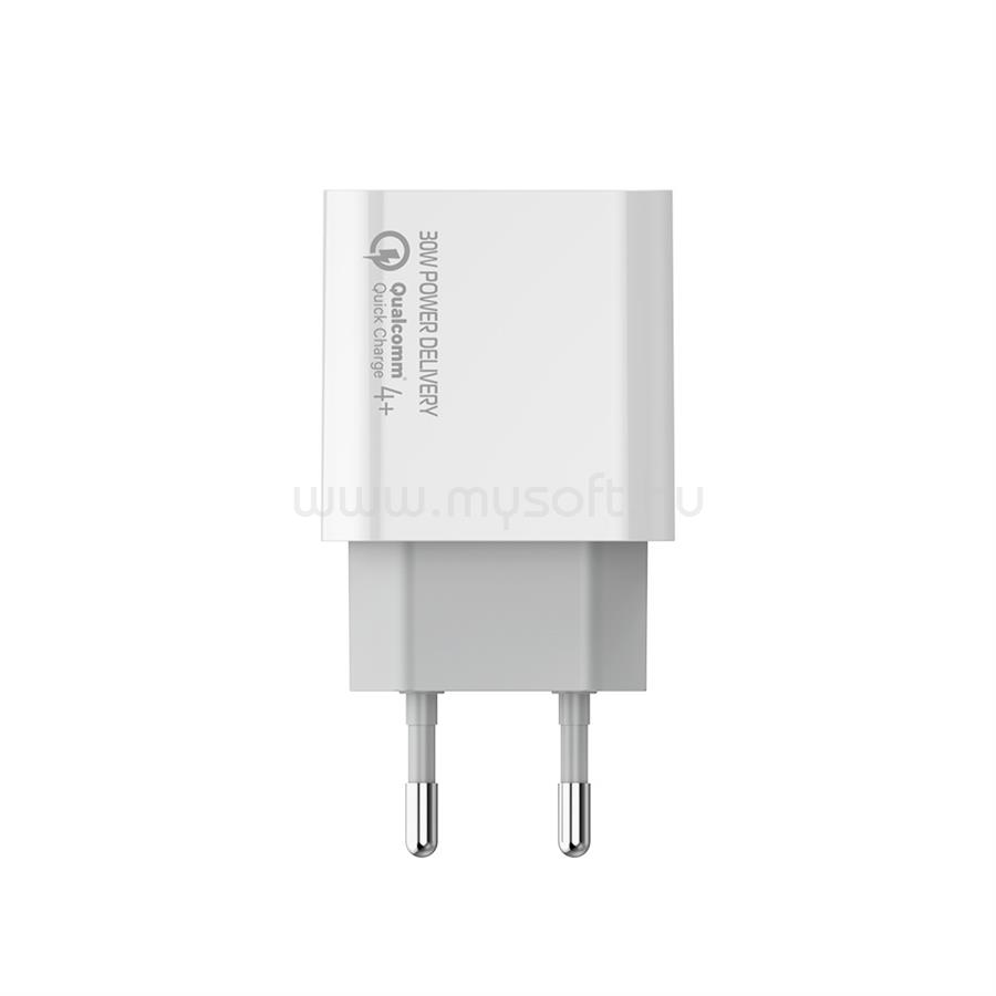 COLORWAY USB töltő adapter, Power Delivery Port PPS USB (Type-C PD + USB QC3.0) (30W) white (CW-CHS037PD-WT) CW-CHS037PD-WT large