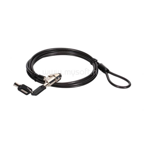 CONCEPTRONIC CUSTODIO02BS  notebook kábelzár (Kulcsos (2db), Standard Lock Slot, 1,8m)