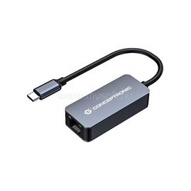 CONCEPTRONIC Kábel - ABBY12GC (USB-C to RJ-45, 2,5 Gbit, Wake-on-LAN, szürke) ABBY12GC small