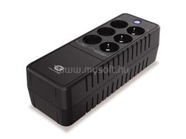 CONCEPTRONIC Szünetmentes Elosztósor  650VA - ZEUS05E (6x Schuko, Off line, RJ45 vonalvédelemm, fekete) ZEUS05E small