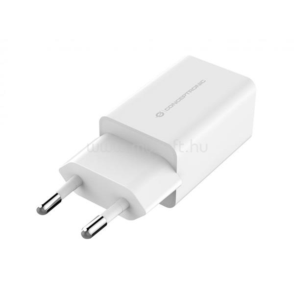CONCEPTRONIC ALTHEA06W telefon töltő adapter (2xUSB-A, 12W, fehér)