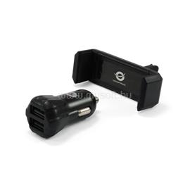 CONCEPTRONIC telefon töltő/tartó kit - CUSBCAR2AKIT (Szivargyujtós töltő: 2x USB-A, Telefontartó: 5,5-8,5 cm széles) CUSBCAR2AKIT small