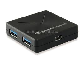 CONCEPTRONIC USB Hub - HUBBIES02B (4 port, USB3.0, fekete) HUBBIES02B small