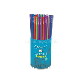 CONNECT Grafitceruza HB, színes, kerek test,72 db/csomag, CONNECT_55997 small