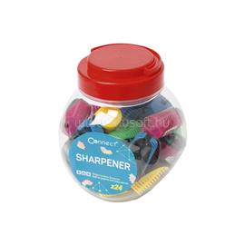 CONNECT Hegyező 1 lyukú műanyag, tartályos Connect különféle színek CONNECT_32350 small