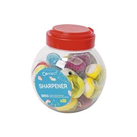 CONNECT Hegyező 1 lyukú műanyag, tartályos Connect különféle színek CONNECT_32351 small