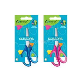 CONNECT Olló 13cm, iskolai Connect, gumírozott fogóval, műanyag élvédővel, mérőskálával CONNECT_107021 small