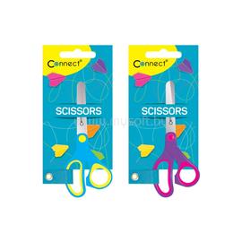 CONNECT Olló 13cm, iskolai gumírozott fogóval, felakasztható csomagolásban Connect, CONNECT_105823 small