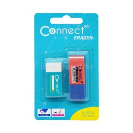 CONNECT Radír Connect 2 db/blister piros/kék C-36BR, fehér szögletes C-36W CONNECT_55996 small