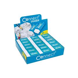 CONNECT Radír Connect fehér (39x17x12mm,) 36 db/ kínáló doboz CONNECT_107025 small