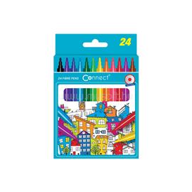 CONNECT Rostirón, filctoll készlet, Connect, kerek test, 24 klf. szín CONNECT_305597 small