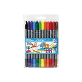 CONNECT Rostirón, filctoll készlet, DUO kétvégű 12 klf. Szín CONNECT_611473 small