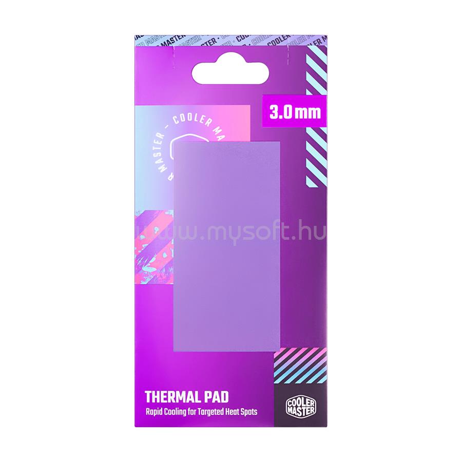 COOLER MASTER CPU Hővezető lap, THERMAL PAD, lila, 3,0mm