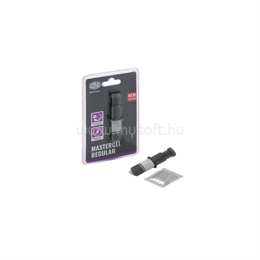 COOLER MASTER CPU Hűtőpaszta, MASTERGEL REGULAR, szürke, 1,5ml