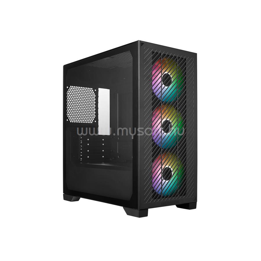 COOLER MASTER Elite 301 fekete (táp nélküli) ablakos mATX ház