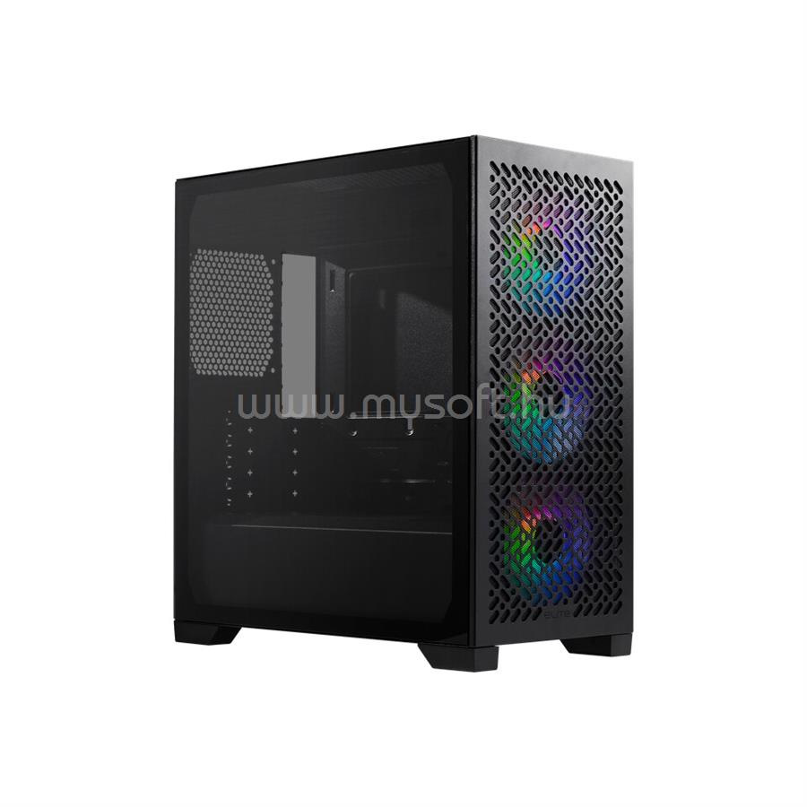 COOLER MASTER Elite 302 fekete (táp nélküli) ablakos mATX ház