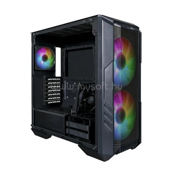 COOLER MASTER Ház ATX HAF 500, Tápegység nélkül, Fekete