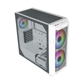 COOLER MASTER HAF 500 Fehér (Táp nélküli) ablakos ATX ház H500-WGNN-S00 small