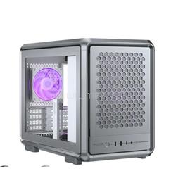 COOLER MASTER Ház Mini-ITX/Micro-ATX  MasterFrame 400 Mesh Silver, Tápegység nélkül, ezüst MF400M-SHNN-S00 small