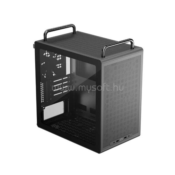 COOLER MASTER Ház Mini-ITX/Micro-ATX QUBE 340, Tápegység nélkül, Fekete