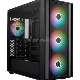 COOLER MASTER MasterBox 600 fekete (táp nélküli) ablakos E-ATX ház MB600-KGNN-S00 small