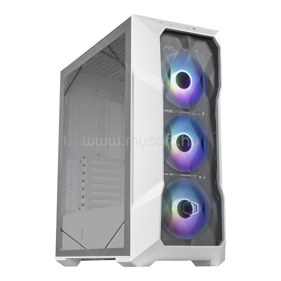 COOLER MASTER MasterBox TD500 MESH V2 ARGB Fehér (Táp nélküli) ablakos E-ATX ház