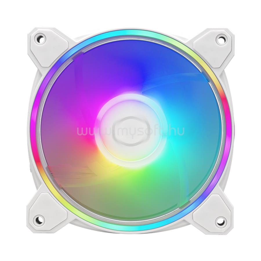 COOLER MASTER MasterFan MF120 Halo2 12cm ház hűtő ventilátor (fehér)